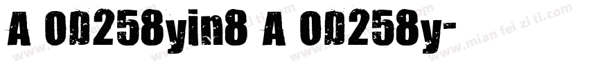 A OD258yin8 A OD258y字体转换